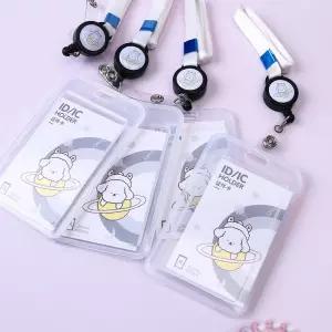 자동감김 릴홀더 목걸이 명찰 신분증 케이스 학생증 사원증 카드홀더