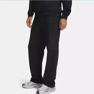 매장정품 UNDERARMOUR 언더아머 6009344-001 블랙 남성 UA 라이벌 라이트웨이트 와이드 팬츠 면 긴바지 600
