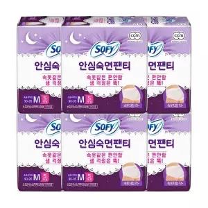 5+1 소피안심숙면팬티 초저자극 유기농 6팩