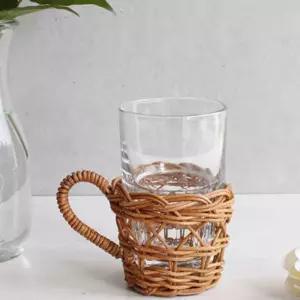핸들 컵홀더 컵받침대 라탄 잔받침대 카페 홈카페 이쁜주방용품 예쁜주방용품 RWD01211