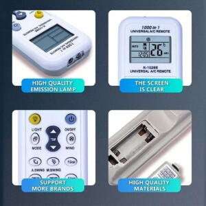 범용 에어컨 리모컨 K-1028E 1000 in 1 AC LCD 디스플레이 대부분의 적합한 저전력