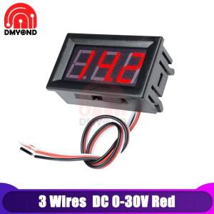 0.56 인치 DC LED 디지털 전압계 0-100V 3 전선 오토바이 자동차에 대 한 볼트 패널 테스터 미터