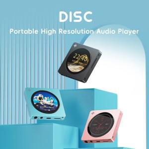 FIIO DISC 휴대용 하이파이 음악 플레이어, 듀얼 DAC 플레이어 (3.5mm & 4.4mm 출력), 블루투스 5.4 LDAC,