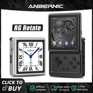 Anbernic RG Rotate 안드로이드 휴대용 게임 콘솔 3.5인치 IPS 720×720 T618 레트로 게임 에뮬레이터 WiFi