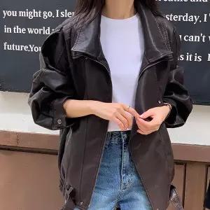 [H스타일](OT)닉스더블카라버클레더자켓 가을 간절기