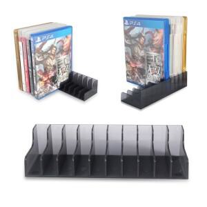 PS5 PS4/Slim/Pro10 게임 디스크 용 2pcs Sony Playstation 4 액세서리 스토리지 스탠드 홀더 브래킷