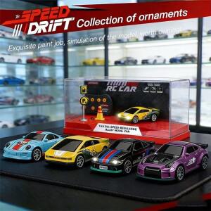 2026 뉴스 1:64 미니 합금 RC 드리프트카 2WD 스피드 60분 장시간 배터리 수명 휴대용 장난감 자동차 선물