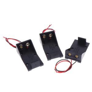 5PCS 9V 배터리 클립 홀더 케이스 박스(와이어 리드 포함) DIY 액세서리