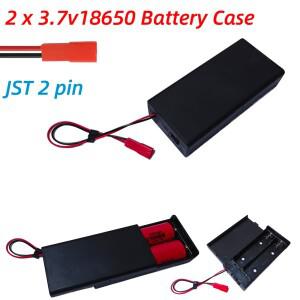 저전력 카메라용 보호 커버 JST 2Pin 홀더가 있는 DIY 3.7V 2X18650 병렬 배터리 박스