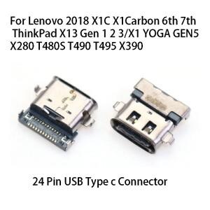 Lenovo X280 T480S ThinkPad Gen 1 2 3 5/X1 YOGA Carbon 6th Type-C USB 인터페이스 충전 플러그 용