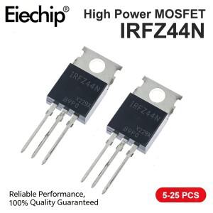 5/10/25pcs IRFZ44N TO-220 전력 MOSFET N-채널 55V 49A 모터 제어/스위칭 전원용 기존 트랜지스터