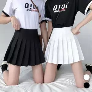 여성 하이웨스트 플리츠 테니-스 스커트 LM-0004 치마 캐주얼 패션 테니스 짧은 디자인 미니