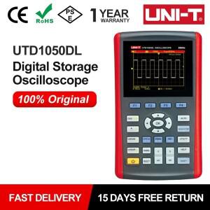 UNI-T 디지털 휴대용 오실로스코프 UTD1050DL 50Mhz 듀얼 채널 7인치 와이드스크린 LCD USB 인터페이스 전