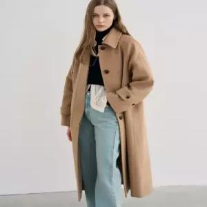 [국내정품] 드로우핏 DRAW FIT 소프트 캐시미어 싱글 발마칸 코트 [BEIGE] DFWMCT3405BE