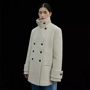 유니폼브릿지 패플 단독 wool pea coat(womens) ivory