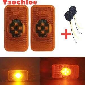 볼보 FH LED 표시등, FM FL 트럭 사이드 클리어런스 라이트, 2 핀 커넥터 소켓 20789440, 24V, 개
