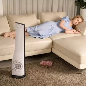 날개 가정용 ELECTRO-G 리모컨 없는 저소음 GEF-CF680R 타워형 스탠드
