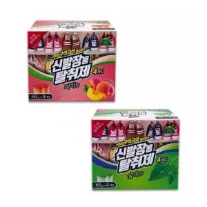 신발장용 65g 신발장용탈취제 탈취제 선택형 신발냄새 4개입 산도깨비 -D