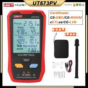 UNI-T UT673PV 태양광 패널 테스터 MPPT 미터 최대 출력 Pmax Vmp Lmp Voc Lsc PV 멀티미터
