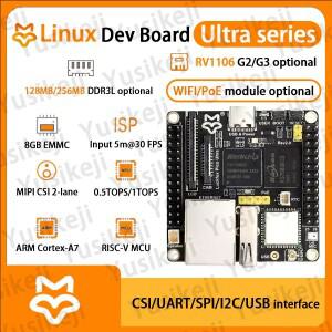 럭스폭스 피코 울트라 RV1106 리눅스 마이크로 개발 보드 ARM Cortex-A7/RISC-V MCU/NPU/ISP 128/256MB Wi-