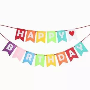 파티펠트생일가랜드(오각페넌트) 파티 장식 배너 기념일