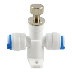 ATWFS 1pcs 1/4 ''흐름 제어 밸브 RO 역삼 투 멤브레인 정수기 폐수 조절기