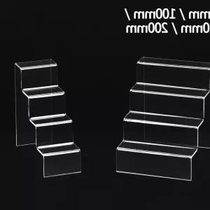 4단 계단식 아크릴 진열대 50mm 디피용진열 화장소품 DWFO4DG8