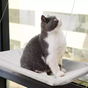 고양이 창문 해먹 사각 침대 유리창 캣타워 흡착식 DWFG2ZFN