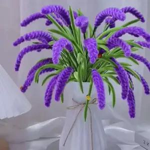 라벤더 diy 모루 키트 화분 만들기 모루꽃다발 부자재 취미생활 패키지 FWFKWS3S
