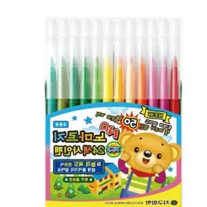 사인펜 미술 그림 싸인펜 필기구 색칠 놀이 24색 문서작성펜 문서정리펜 GWFH7MDF