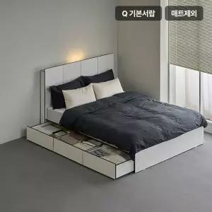 [삼익가구]스테오 3단 서랍 호텔 수납 침대(매트제외-퀸)