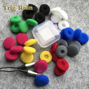 헤드폰 용 20pcs 이어 패드 폼 18mm 스폰지 블루투스 이어폰 교체 커버 MP3 MP4 Moblie Phone