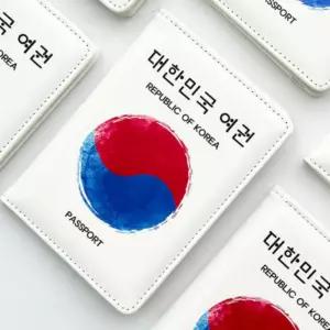 여행용 파우치 지갑 안티스키밍 태극기 여권 케이스