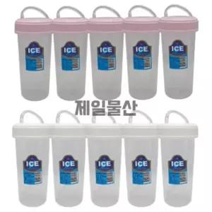 [알티피아]손잡이 다회용컵 플라스틱 물통 빨대 텀블러 유아 300ml 10개