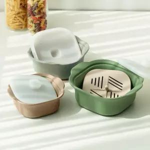 국산 용기 계란찜기 전자레인지 실리콘 이유식 3size