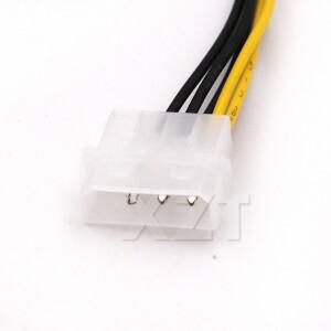 6인치 2 x Molex 4핀 - 8핀 PCI Express 비디오 카드 Pci-e ATX PSU 전원 변환기 케이블 어댑터