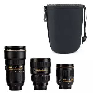 렌즈 파우치 L 사이즈 가방 케이스 DSLR 카메라 줌렌즈