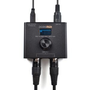 DOREMiDi MIDI-DMX 컨트롤러(MTD-1024)는 MIDI 메시지를 DMX 메시지로 변환할 수 있습니다.