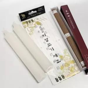 ( )잔솔 제수용 양초 지방쓰기 제사향 3종세트 제사용향