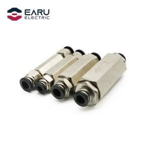 공압 체크 밸브 황동 4m 6mm 8mm 10mm 1/4 3/8 1/2 인치 파이프 피팅 어댑터 공기 압축기 에어 튜브 용 단