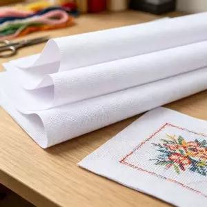 11CT 펀치 니들 원단 부자재 50x50cm 프랑스자수패키지 십자수 자수천