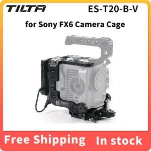 소니 호환호환 FX6용 TILTA ES-T20 카메라 케이지 키트(수직 장착 V 마운트 및 골드 다기능 상단 플레이트