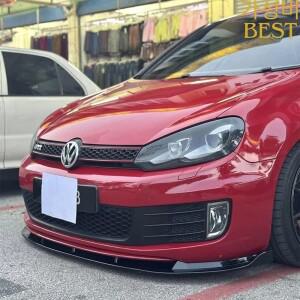 Maxton 스타일 자동차 앞 범퍼 립 VW 골프 MK6 GTI 2009-2013 부츠 턱 보호대