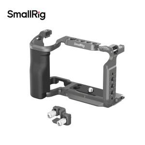 소니 호환호환 ZV-E10 II용 Smallrig HawkLock 퀵 릴리스 케이지 키트 나무 손잡이 베이스플레이트가 있는