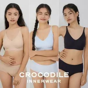 [NS홈쇼핑][크로커다일] 나일론골지 패드일체형 후크형 브라+팬티 6종세트 CDW4P080910_T..[36199308]