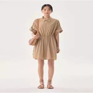 나이스클랍 셔츠 스트링 원피스 N252MWO422