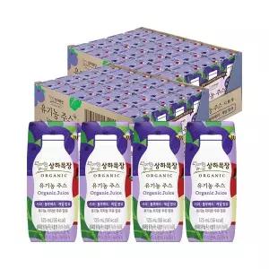 [하프클럽/매일유업]상하목장 유기농주스 사과블루베리케일 125ml 48팩