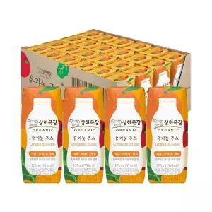 [하프클럽/매일유업]상하목장 유기농주스 사과오렌지케일 125ml 24팩