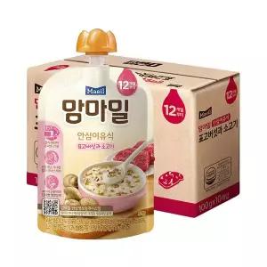 [하프클럽/매일유업]매일 맘마밀 이유식 표고버섯과소고기 100g 10팩 (12개월)