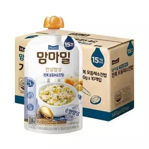 [하프클럽/매일유업]매일 맘마밀 안심밥상 전복모듬채소 140g 10팩 (15개월)